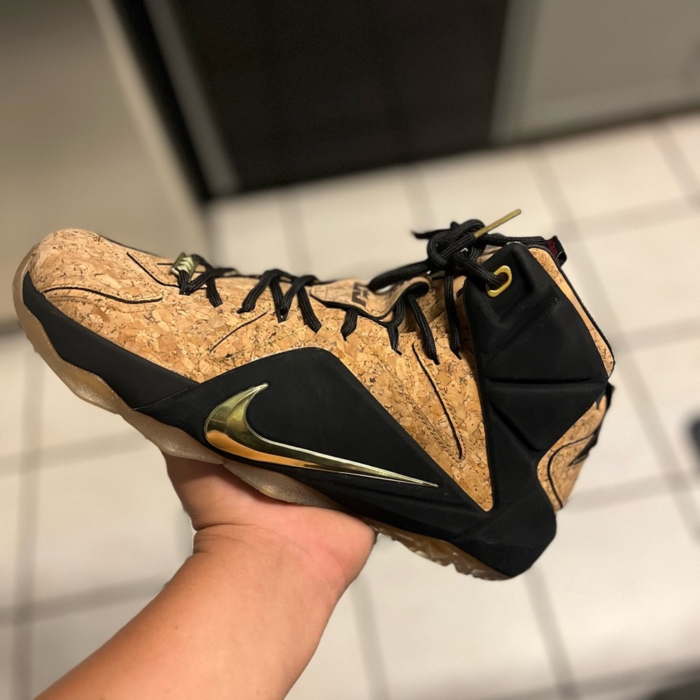 Lebron 12 Nike Cork and Black Sneakers